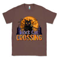 Chestnut Black Cat Crossing Classic Tee - texasbilliewilder