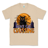 Mushroom Black Cat Crossing Classic Tee - texasbilliewilder