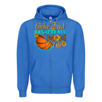 True Royal livin' that basketball mom life Zipper Hoodie - HRA Design Shop
