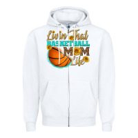 White livin' that basketball mom life Zipper Hoodie - HRA Design Shop