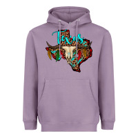 Lavender bullskull texas map Heavyweight Hoodie - JahusDesignShop