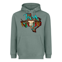 Sage bullskull texas map Heavyweight Hoodie - JahusDesignShop