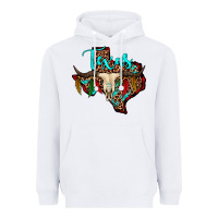 Bullskull Texas Map Heavyweight Hoodie | Teevron