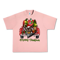 Salmon Merry Christmas Farm Truck With Baby Cow Urban Heavy Tee - RanaPortraitStore