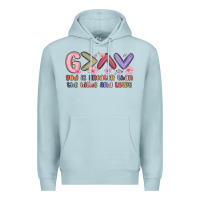 Blue Mist god is greater than the highs and lows Premium Hoodie - MaliasSmallBusiness
