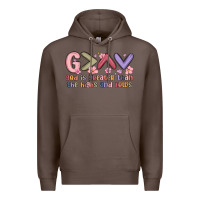 Coffee god is greater than the highs and lows Premium Hoodie - MaliasSmallBusiness