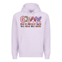 Lilac god is greater than the highs and lows Premium Hoodie - MaliasSmallBusiness