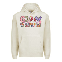 Oatmeal Heather god is greater than the highs and lows Premium Hoodie - MaliasSmallBusiness