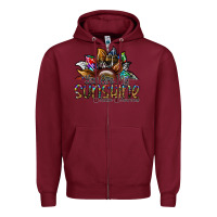 Burgundy you are my sunshine autism awareness Zipper Hoodie - SublimationCraftShop