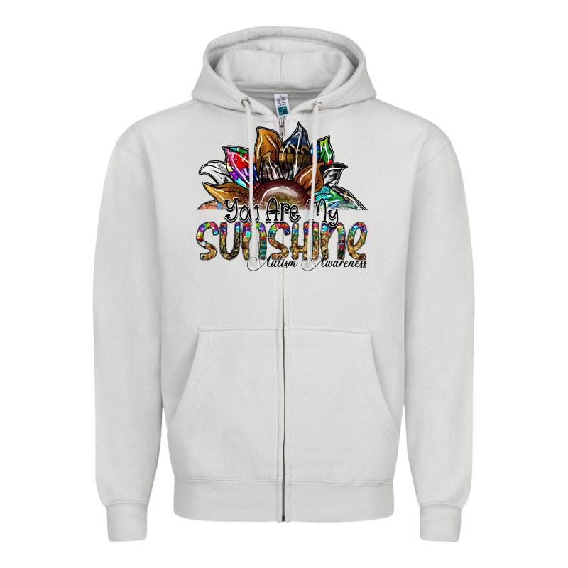 You Are My Sunshine Autism Awareness Zipper Hoodie by SublimationCraftShop | Teevron