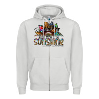 Dove Grey you are my sunshine autism awareness Zipper Hoodie - SublimationCraftShop