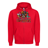 Red you are my sunshine autism awareness Zipper Hoodie - SublimationCraftShop