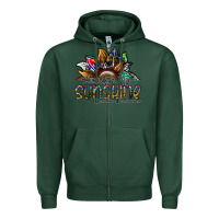 Sports Green you are my sunshine autism awareness Zipper Hoodie - SublimationCraftShop