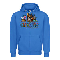 True Royal you are my sunshine autism awareness Zipper Hoodie - SublimationCraftShop