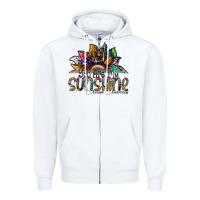 White you are my sunshine autism awareness Zipper Hoodie - SublimationCraftShop