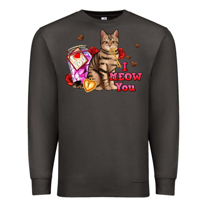 I Meow You Premium Sweatshirt by AdoDesignShop | Teevron