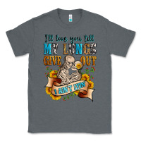 Charcoal Heather i'll love you tillmy lungs give out i ain't lyin' Classic Tee - Zillion Design Studio