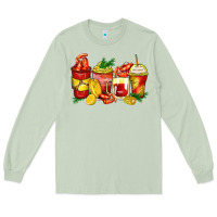 Matcha crawfish coffee cups Long Sleeve Tee - Zillion Design Studio