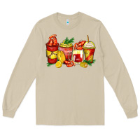 Crawfish Coffee Cups Long Sleeve Tee | Teevron