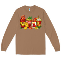 Toasted Coconut crawfish coffee cups Long Sleeve Tee - Zillion Design Studio
