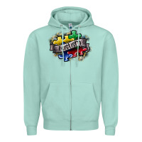 Seafoam austism Zipper Hoodie - SublimationCraftShop