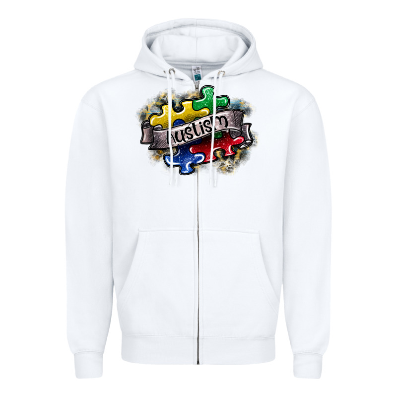 Austism Zipper Hoodie by SublimationCraftShop | Teevron
