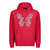 Cardinal floral butterfly Premium Hoodie - MaliasSmallBusiness
