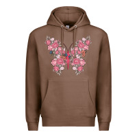 Chestnut floral butterfly Premium Hoodie - MaliasSmallBusiness