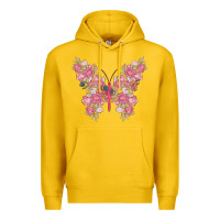 Lemon floral butterfly Premium Hoodie - MaliasSmallBusiness
