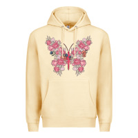Pina Colada floral butterfly Premium Hoodie - MaliasSmallBusiness