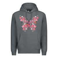 Rock floral butterfly Premium Hoodie - MaliasSmallBusiness