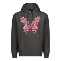Floral Butterfly Premium Hoodie | Teevron