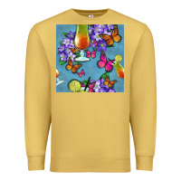Antique Gold butterfly cocktail Premium Sweatshirt - BundleAndBundleShop