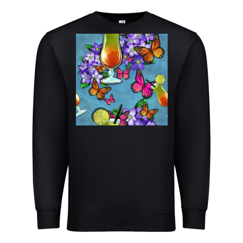 Butterfly Cocktail Premium Sweatshirt by BundleAndBundleShop | Teevron