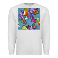 Oatmeal Heather butterfly cocktail Premium Sweatshirt - BundleAndBundleShop
