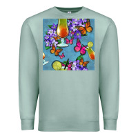 Seafoam butterfly cocktail Premium Sweatshirt - BundleAndBundleShop