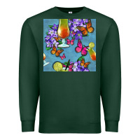 Sports Green butterfly cocktail Premium Sweatshirt - BundleAndBundleShop