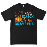 Black Tis' the Season To Be Grateful Premium Tee - Artiststas