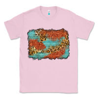 Bubblegum Pink western leopard tooled leather background Classic Tee - Zillion Design Studio
