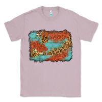 Lilac western leopard tooled leather background Classic Tee - Zillion Design Studio