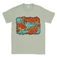 Matcha western leopard tooled leather background Classic Tee - Zillion Design Studio