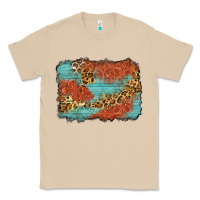 Mushroom western leopard tooled leather background Classic Tee - Zillion Design Studio