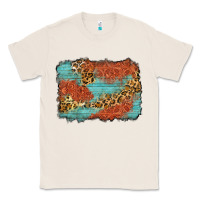 Natural western leopard tooled leather background Classic Tee - Zillion Design Studio