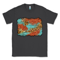 Smoke western leopard tooled leather background Classic Tee - Zillion Design Studio