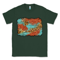 Sports Green western leopard tooled leather background Classic Tee - Zillion Design Studio
