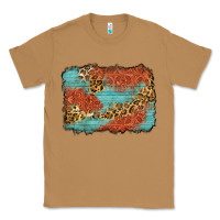 Toasted Coconut western leopard tooled leather background Classic Tee - Zillion Design Studio