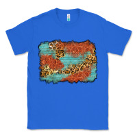True Royal western leopard tooled leather background Classic Tee - Zillion Design Studio