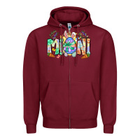 Burgundy Easter Day mini Zipper Hoodie - Neo Western