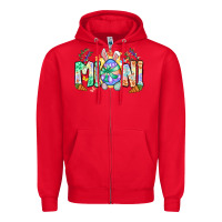 Red Easter Day mini Zipper Hoodie - Neo Western