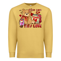 Antique Gold give you self love Premium Sweatshirt - AdoDesignShop